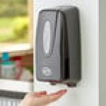 Novo Black Touch-Free Automatic Foam Hand Soap / Sanitizer Dispenser 33.8 fl. oz. (1000 mL)