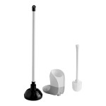 Lavex Toilet Bowl Brush and Toilet Plunger Set with Caddy Lavex Toilet Bowl Brush and Toilet Plunger Set with Caddy