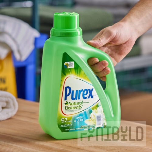 Purex Natural Elements 75 oz. Linen & Lilies Liquid Laundry Detergent - 6/Case
