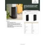 Lancaster Table & Seating 12 Gallon Black Perforated Powder-Coated Metal Half Round Decorative Trash Can Lancaster Table & Seating 12 Gallon Black Perforated Powder-Coated Metal Half Round Decorative Trash Can