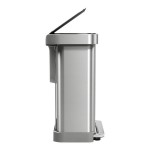 simplehuman CW2116 15.3 Gallon / 58 Liter Brushed Stainless Steel Dual Compartment Rectangular Front Step-On Trash and Recycling Can with Liner Pocket simplehuman CW2116 15.3 Gallon / 58 Liter Brushed Stainless Steel Dual Compartment Rectangular Front Step-On Trash and Recycling Can with Liner Pocket