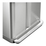 simplehuman CW2116 15.3 Gallon / 58 Liter Brushed Stainless Steel Dual Compartment Rectangular Front Step-On Trash and Recycling Can with Liner Pocket simplehuman CW2116 15.3 Gallon / 58 Liter Brushed Stainless Steel Dual Compartment Rectangular Front Step-On Trash and Recycling Can with Liner Pocket