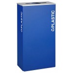 Ex-Cell Kaiser RC-KD17-PL RYX Kaleidoscope XL Series Royal Blue Texture 17 Gallon Customizable Rectangular Plastic Receptacle