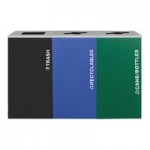 Ex-Cell Kaiser RC-KD17-PL RYX Kaleidoscope XL Series Royal Blue Texture 17 Gallon Customizable Rectangular Plastic Receptacle
