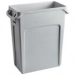Rubbermaid® 1955960 Slim Jim 64 Qt. / 16 Gallon Green Rectangular Trash Can Rubbermaid® 1955960 Slim Jim 64 Qt. / 16 Gallon Green Rectangular Trash Can