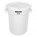 Rubbermaid® BRUTE 32 Gallon Red Round Trash Can and Lid