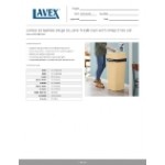 Lavex 23 Gallon Beige Square Trash Can with Drop Shot Lid