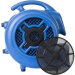 XPOWER X-800TF Blue 3-Speed Air Mover with Timer and Filter Kit - 3/4 hp XPOWER X-800TF Blue 3-Speed Air Mover with Timer and Filter Kit - 3/4 hp