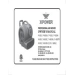 XPOWER X-800TF Blue 3-Speed Air Mover with Timer and Filter Kit - 3/4 hp XPOWER X-800TF Blue 3-Speed Air Mover with Timer and Filter Kit - 3/4 hp