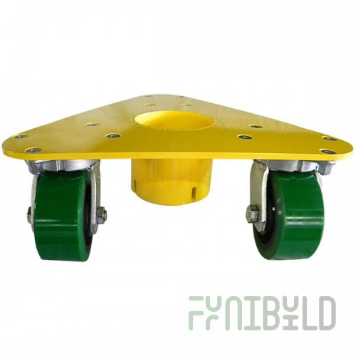 Bond 2000 lb. Extreme Weight Steel Triangular Cup Dolly with Phenolic Casters 5500 PH