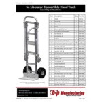 B&P Manufacturing S Series Senior 500 lb. Straight Back Convertible Hand Truck with Loop Handle and 10