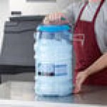 San Jamar Saf-T-Ice 6 Gallon Polycarbonate Ice Tote with Lid and Hanging Bracket San Jamar Saf-T-Ice 6 Gallon Polycarbonate Ice Tote with Lid and Hanging Bracket