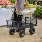 Lavex 800 lb. Steel Garden / Utility Cart Lavex 800 lb. Steel Garden / Utility Cart