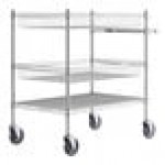 Regency Chrome Two Basket and One Shelf Utility Cart - 24 Regency Chrome Two Basket and One Shelf Utility Cart - 24