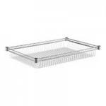 Regency Chrome Two Basket and One Shelf Utility Cart - 24 Regency Chrome Two Basket and One Shelf Utility Cart - 24