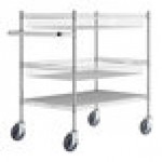 Regency Chrome Two Basket and One Shelf Utility Cart - 24 Regency Chrome Two Basket and One Shelf Utility Cart - 24