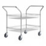 Regency Chrome Two Basket and One Shelf Utility Cart - 24 Regency Chrome Two Basket and One Shelf Utility Cart - 24