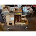 Regency Chrome Two Basket and One Shelf Utility Cart - 24 Regency Chrome Two Basket and One Shelf Utility Cart - 24