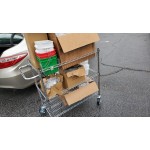 Regency Chrome Two Basket and One Shelf Utility Cart - 24 Regency Chrome Two Basket and One Shelf Utility Cart - 24