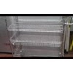 Regency Chrome Two Basket and One Shelf Utility Cart - 24 Regency Chrome Two Basket and One Shelf Utility Cart - 24