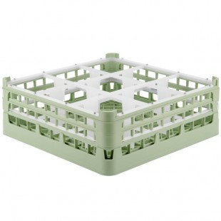 Vollrath 52762 Signature Full-Size Light Green 9-Compartment 6 1/4
