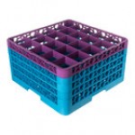 Carlisle RG25-414 OptiClean 25 Compartment Glass Rack with 4 Extenders