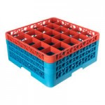 Carlisle RG25-414 OptiClean 25 Compartment Glass Rack with 4 Extenders