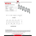 Wausau Tile 9-Loop Powder-Coated Metal Surface Mount Bike Rack