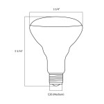 Satco S9621 9.5 Watt (65 Watt Equivalent) Frosted Warm White LED Flood Lamp Reflector Light Bulb - 120V (BR30) Satco S9621 9.5 Watt (65 Watt Equivalent) Frosted Warm White LED Flood Lamp Reflector Light Bulb - 120V (BR30)
