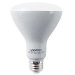 Satco S9621 9.5 Watt (65 Watt Equivalent) Frosted Warm White LED Flood Lamp Reflector Light Bulb - 120V (BR30) Satco S9621 9.5 Watt (65 Watt Equivalent) Frosted Warm White LED Flood Lamp Reflector Light Bulb - 120V (BR30)