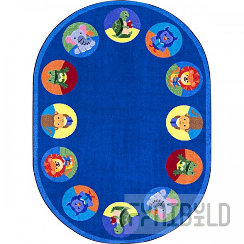 Joy Carpets Kid Essentials Animal Readers 10' 9