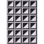Abani Parker Collection 4' x 6' Cream / Black Contemporary Geometric High-Contrast Squares Area Rug Abani Parker Collection 4' x 6' Cream / Black Contemporary Geometric High-Contrast Squares Area Rug