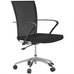 Safco Valore Black Height-Adjustable Task Chair Safco Valore Black Height-Adjustable Task Chair