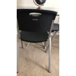 Lifetime 480310 Black Stackable Chair - 4/Pack