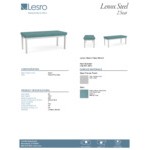 Lesro Lenox Steel Patriot Plus Sea Vinyl 2-Seat Bench Lesro Lenox Steel Patriot Plus Sea Vinyl 2-Seat Bench