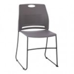 Flash Furniture Hercules Navy Mid-Back Stacking Chair with Black Sled Base and Integrated Carrying Handle Flash Furniture Hercules Navy Mid-Back Stacking Chair with Black Sled Base and Integrated Carrying Handle
