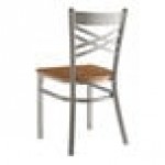 Lancaster Table & Seating Clear Coat Finish Cross Back Chair with Vintage Wood Seat - Detached Seat Lancaster Table & Seating Clear Coat Finish Cross Back Chair with Vintage Wood Seat - Detached Seat