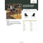 Lancaster Table & Seating Mid-Century Black Chair with Black Tufted Vinyl Seat - Detached Lancaster Table & Seating Mid-Century Black Chair with Black Tufted Vinyl Seat - Detached
