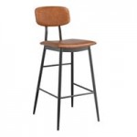 Lancaster Table & Seating Mid-Century Black Chair with Black Tufted Vinyl Seat - Detached Lancaster Table & Seating Mid-Century Black Chair with Black Tufted Vinyl Seat - Detached