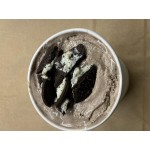 Choice 1/2 Gallon White Paper Frozen Yogurt / Food Cup with Paper Lid - 25/Pack