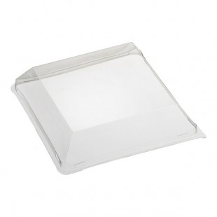 Solia Fluid PET Plastic Lid for 30 oz. Salad Bowl - 100/Case Solia Fluid PET Plastic Lid for 30 oz. Salad Bowl - 100/Case
