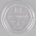 Fabri-Kal GXL345PC Greenware 3.25-4 oz. Compostable Clear Plastic Souffle / Portion Cup Lid - 125/Pack Fabri-Kal GXL345PC Greenware 3.25-4 oz. Compostable Clear Plastic Souffle / Portion Cup Lid - 125/Pack