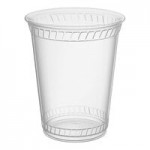 Fabri-Kal GXL345PC Greenware 3.25-4 oz. Compostable Clear Plastic Souffle / Portion Cup Lid - 125/Pack Fabri-Kal GXL345PC Greenware 3.25-4 oz. Compostable Clear Plastic Souffle / Portion Cup Lid - 125/Pack