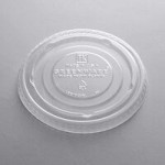 Fabri-Kal GXL345PC Greenware 3.25-4 oz. Compostable Clear Plastic Souffle / Portion Cup Lid - 125/Pack Fabri-Kal GXL345PC Greenware 3.25-4 oz. Compostable Clear Plastic Souffle / Portion Cup Lid - 125/Pack