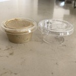 Fabri-Kal GXL345PC Greenware 3.25-4 oz. Compostable Clear Plastic Souffle / Portion Cup Lid - 125/Pack Fabri-Kal GXL345PC Greenware 3.25-4 oz. Compostable Clear Plastic Souffle / Portion Cup Lid - 125/Pack