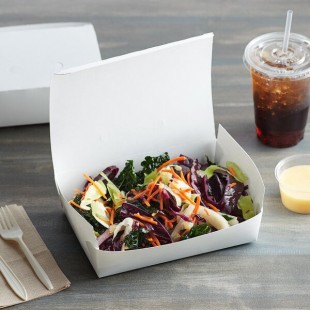 Fold-Pak 02BPDINEWM Bio-Pak Dine White Microwavable Paper #2 Take-Out Container 7 3/4 Fold-Pak 02BPDINEWM Bio-Pak Dine White Microwavable Paper #2 Take-Out Container 7 3/4