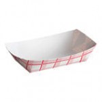 Carnival King #40 6 oz. Cornerstone Paper Food Tray - 1,000/Case