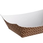 Carnival King #40 6 oz. Cornerstone Paper Food Tray - 1,000/Case
