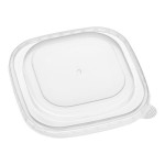 Choice 16 oz. Square Polypropylene Take-Out Lid - 300/Case Choice 16 oz. Square Polypropylene Take-Out Lid - 300/Case