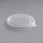 Choice 16 oz. Square Polypropylene Take-Out Lid - 300/Case Choice 16 oz. Square Polypropylene Take-Out Lid - 300/Case